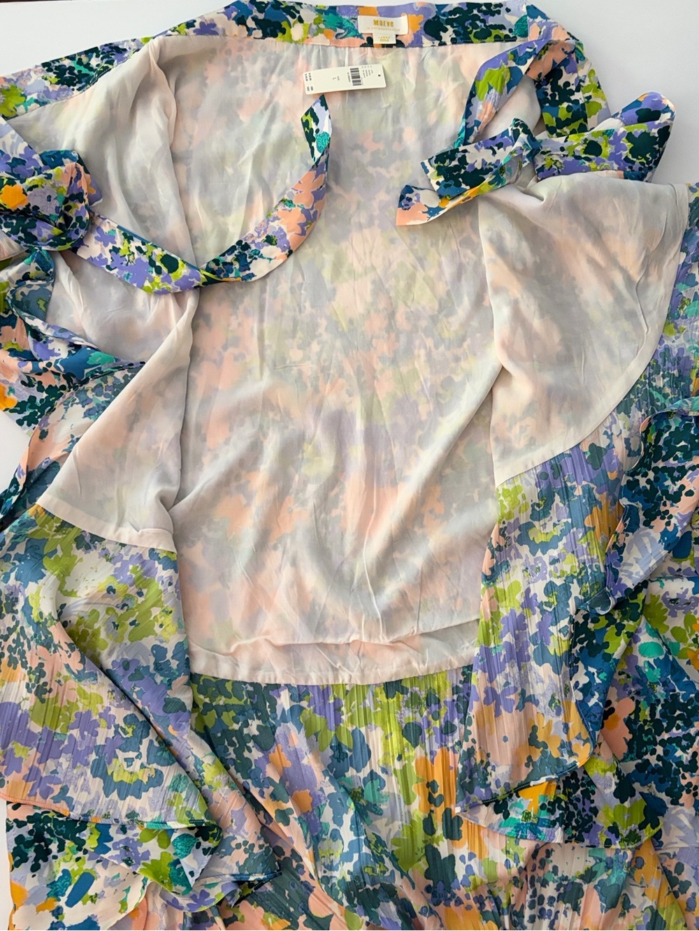 Maeve Anthropologie Ruffled Wrap Maxi Skirt In
Green Floral size Large - Picture 7 of 15